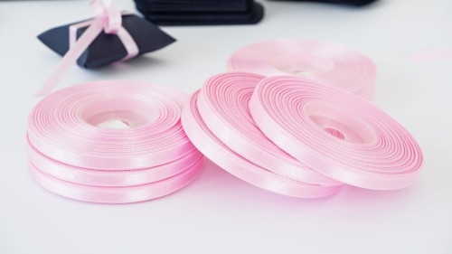 Wstążka 6 mm - jasnoróżowa (1)