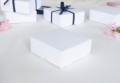 PUDEŁKO 8 x 8 x 3 cm - BIAŁE